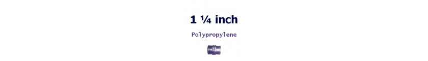 Polypropylene 1 1/4 inch Fittings